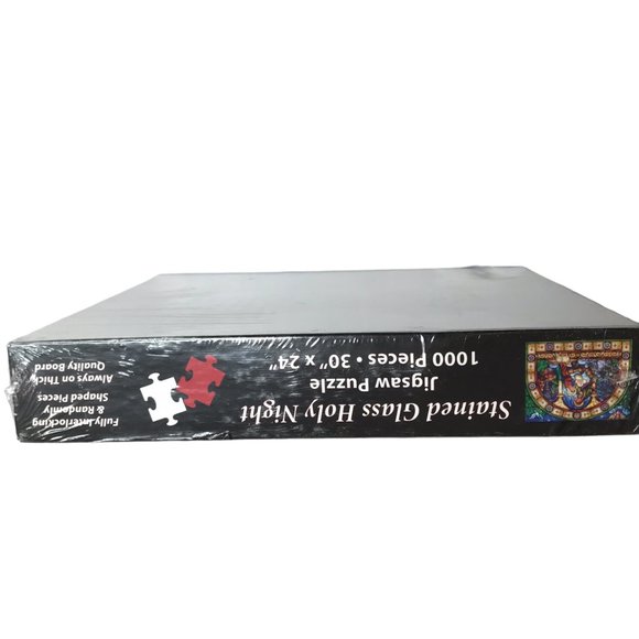 New NWT in Box Stained Glass Holy Night Puzzle 1,000 Piece Puzzle Christmas - Picture 6 of 8
